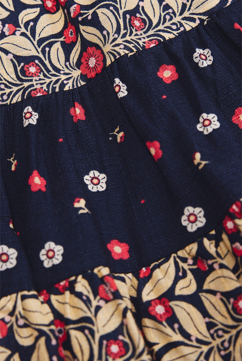 Organically Grown Cotton Tiered Spliced Romper