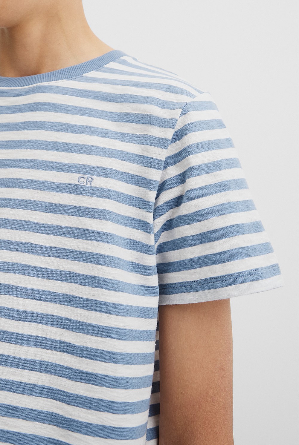 Teen Recycled Cotton Blend Stripe T-Shirt