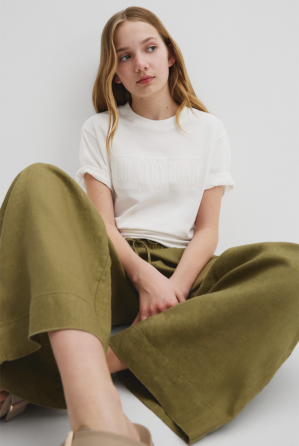 Teen Organically Grown Linen Pant