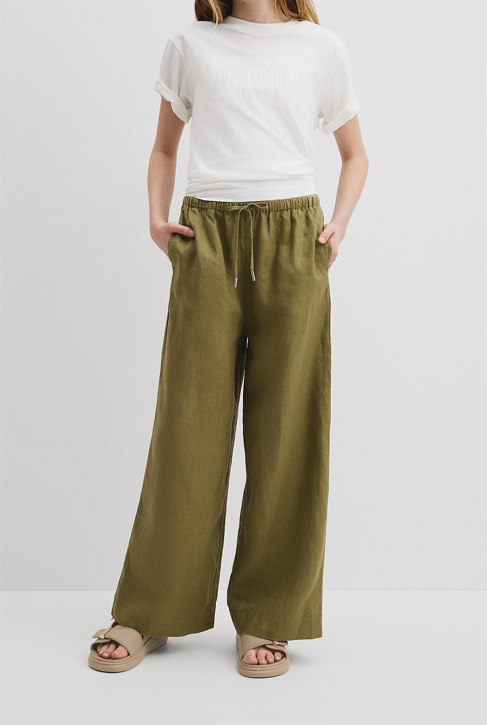Teen Organically Grown Linen Pant
