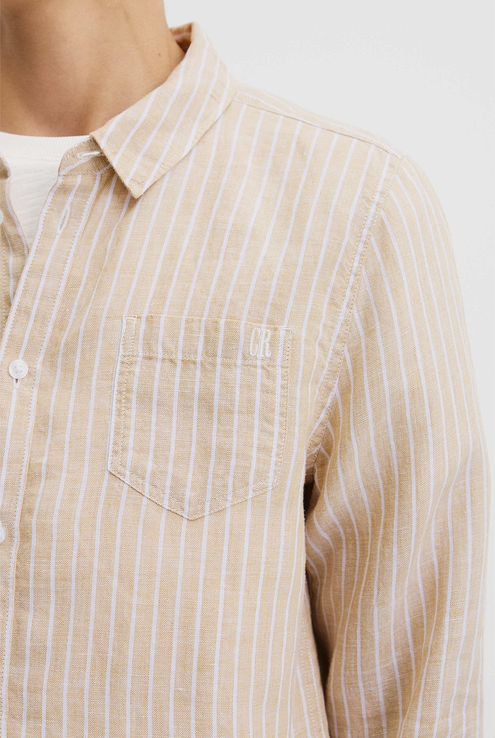 Teen Organically Grown Linen Long Sleeve Shirt