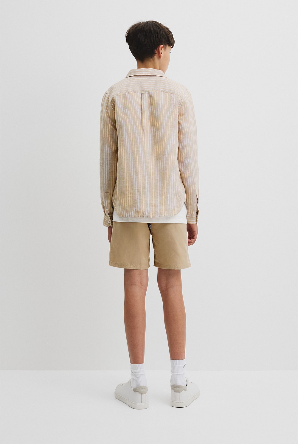 Teen Organically Grown Linen Long Sleeve Shirt