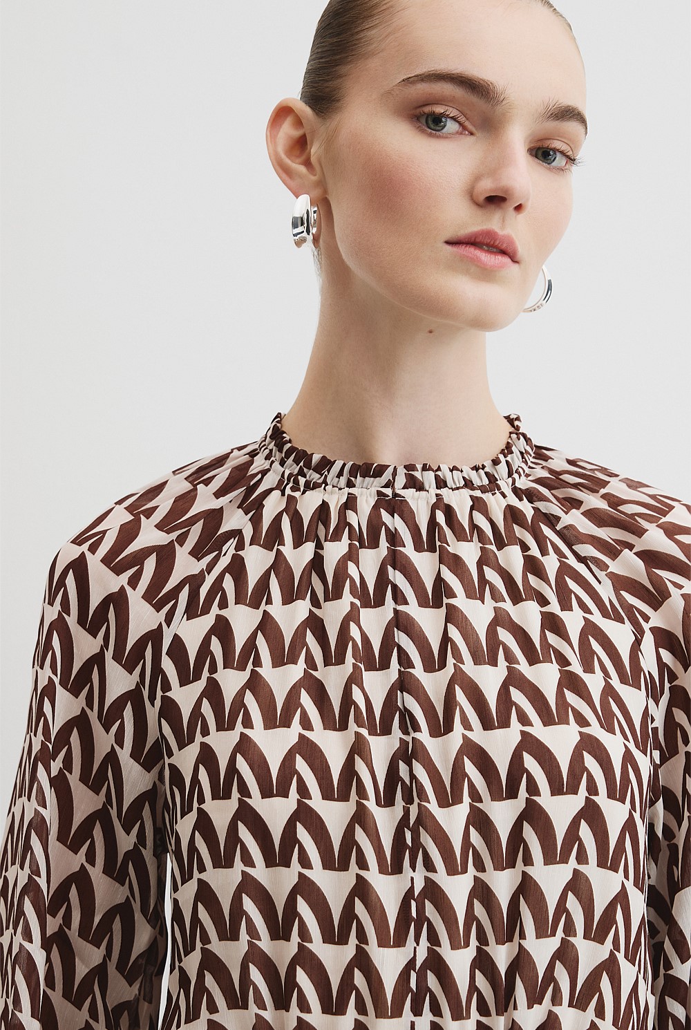 Print Drop Waist Mini