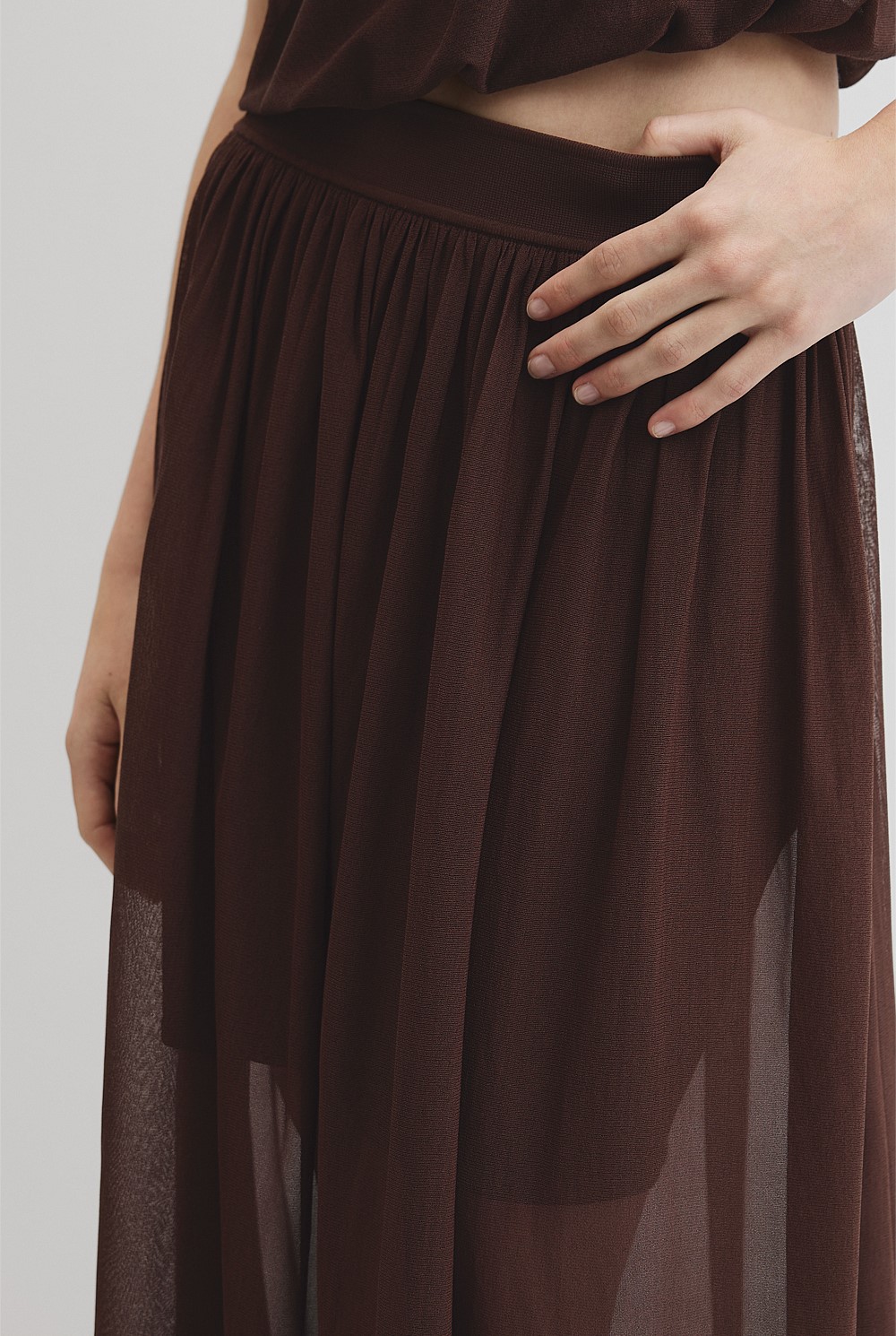 Gauze Knit Skirt