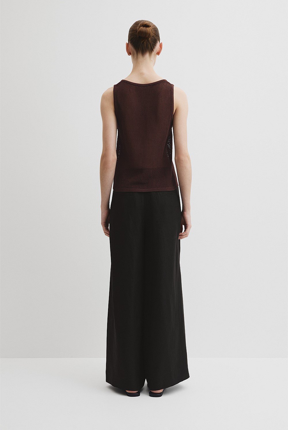 Micro Crochet Knit Tank