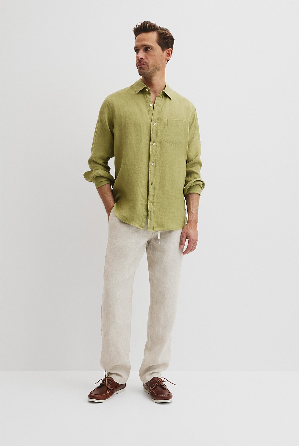 Regular Fit Organically Grown Linen Shirt