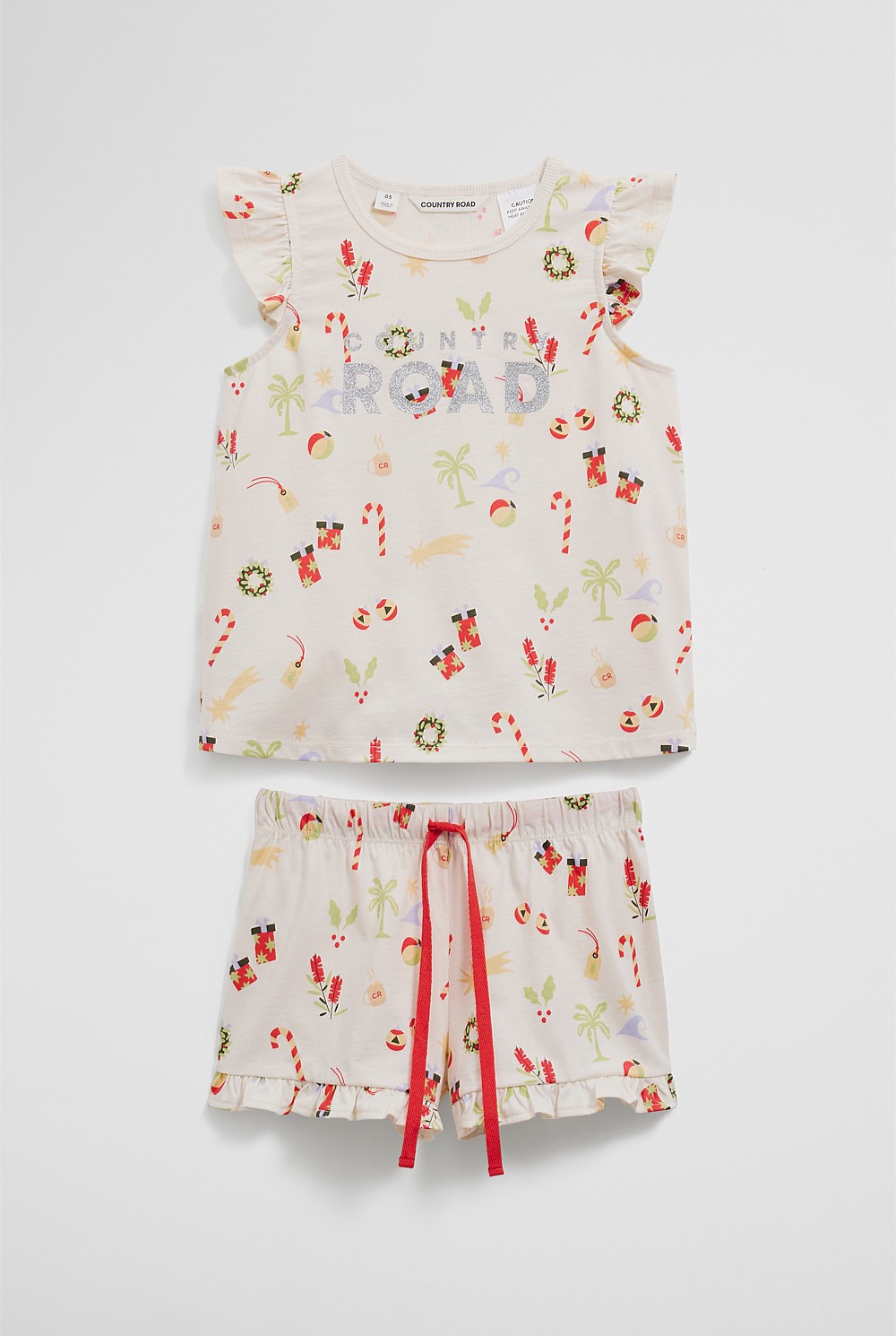 Australian Cotton Festive Print Pyjama Set