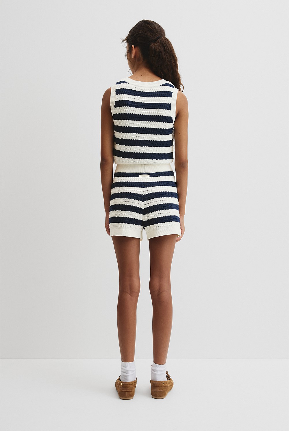 Teen Stripe Knit Short