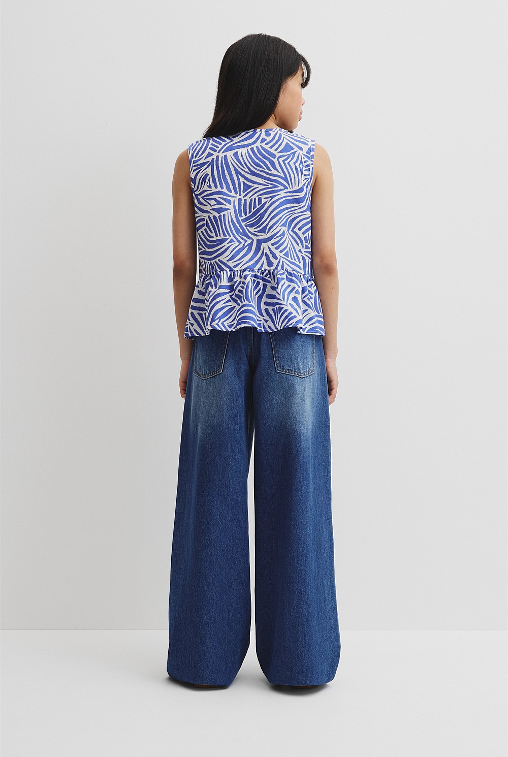 Teen Animal Peplum Top