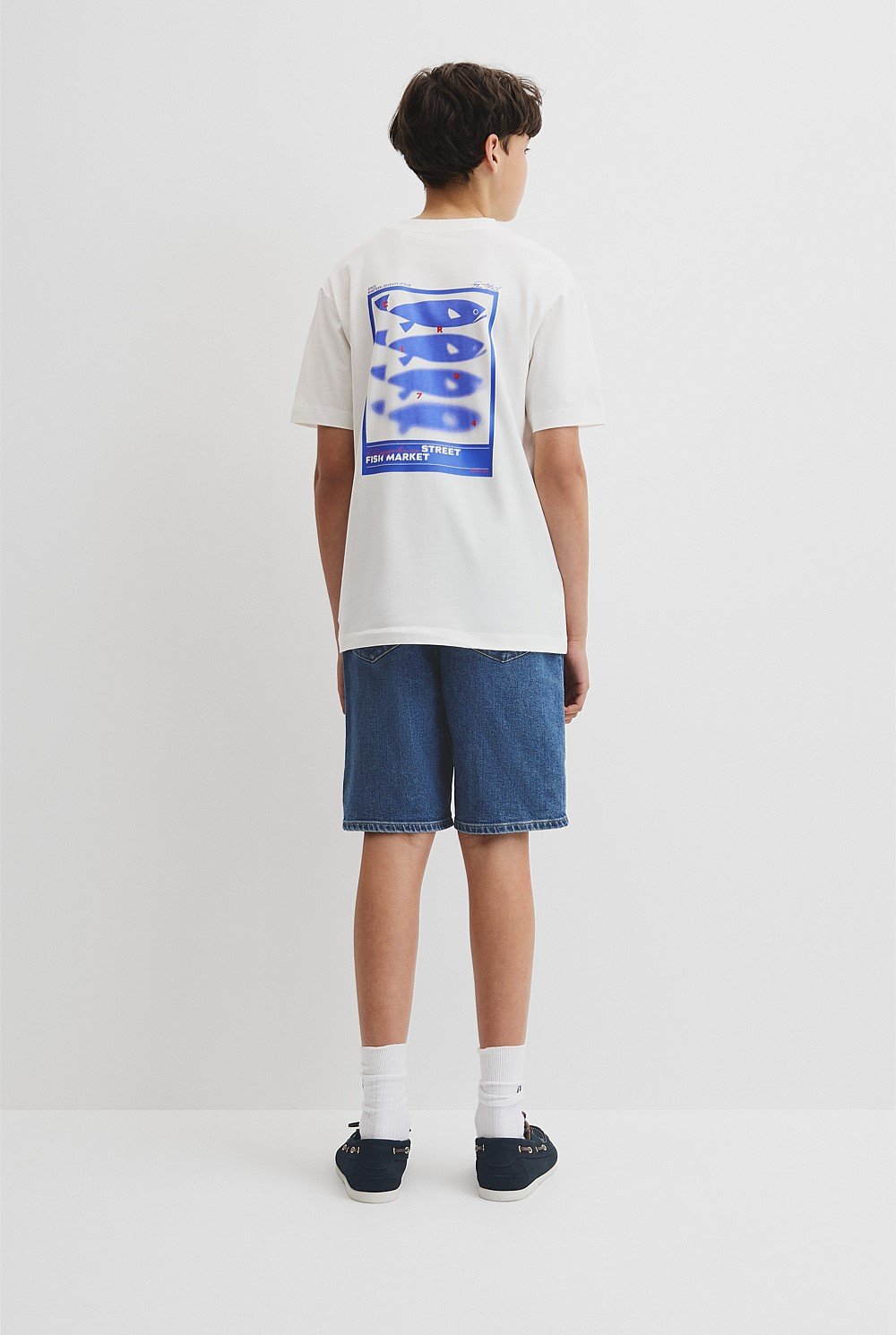 Teen Fish Print T-Shirt