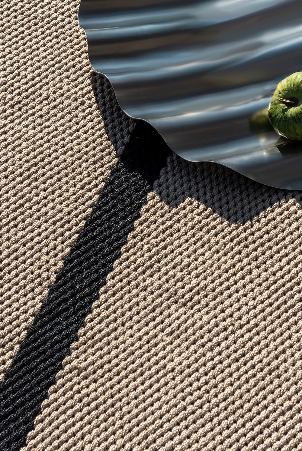 Deck Charcoal Black Outdoor Rug 350x250cm