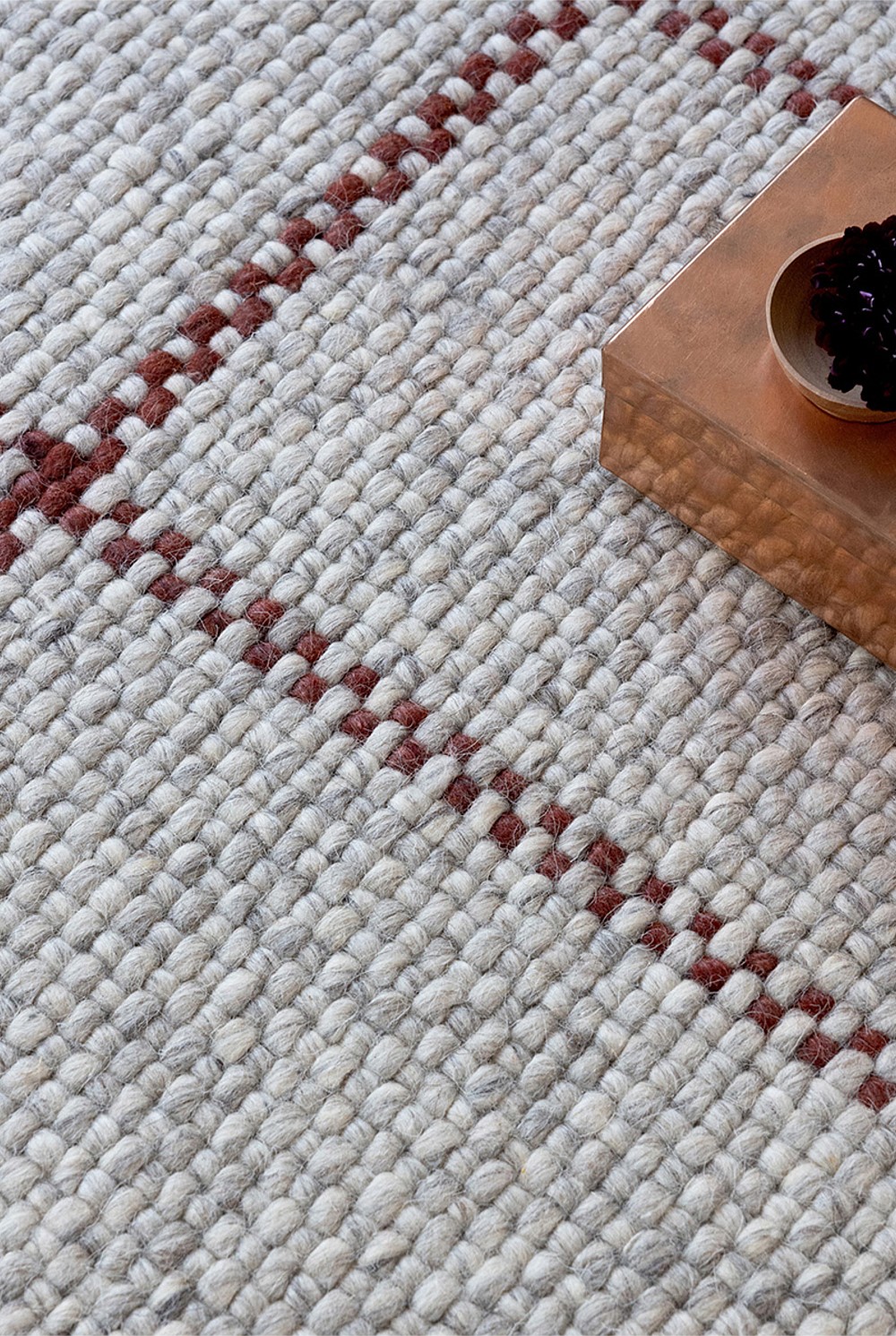 Craft Matter Check Ash Rug 200x140cm