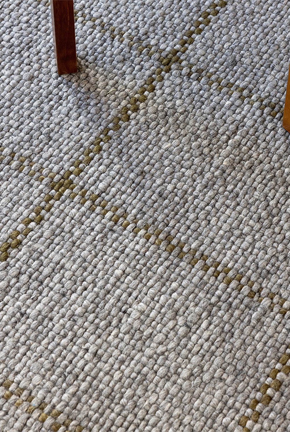 Craft Matter Check Slate Rug 200x140cm