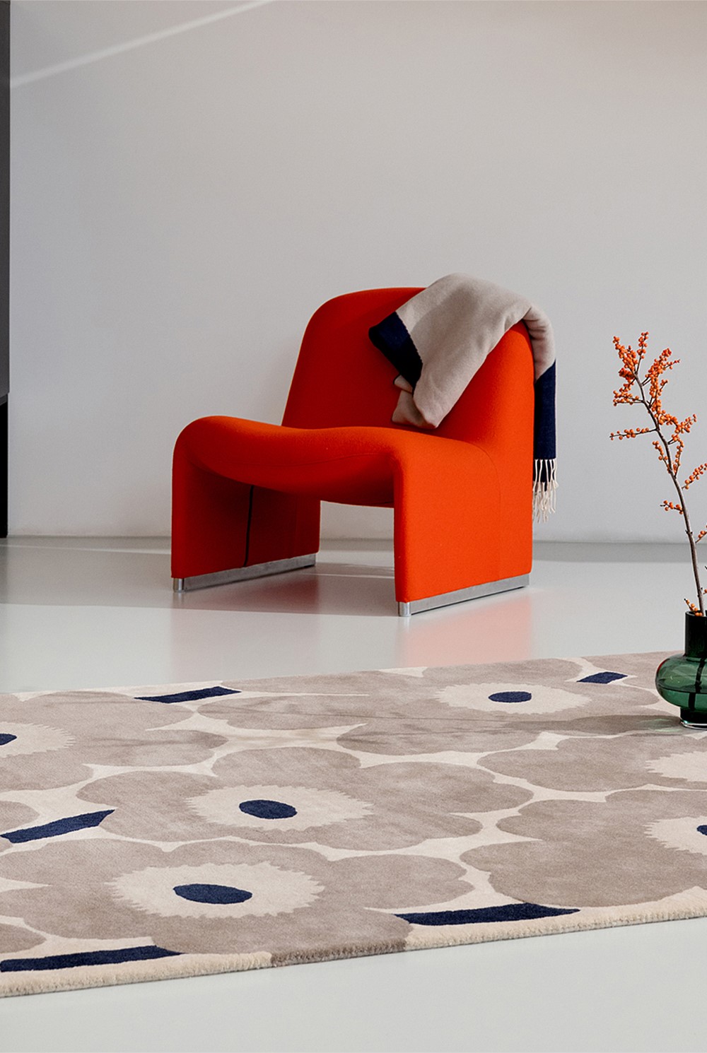 Unikko Greige Rug 200x140cm