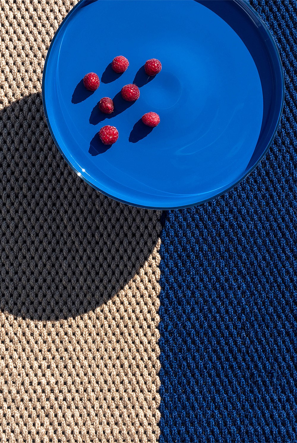 Deck Electric Blue Outdoor Rug 350x250cm