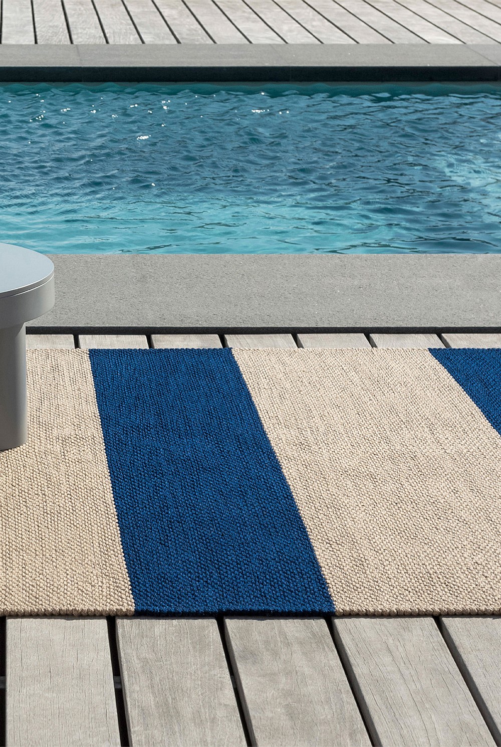 Deck Electric Blue Outdoor Rug 350x250cm