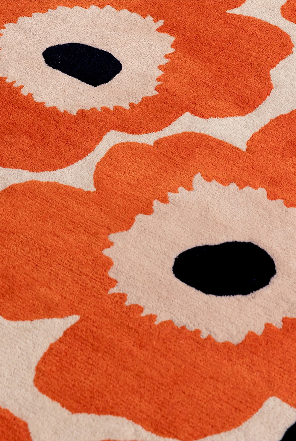 Unikko Orange Red Rug 200x140cm
