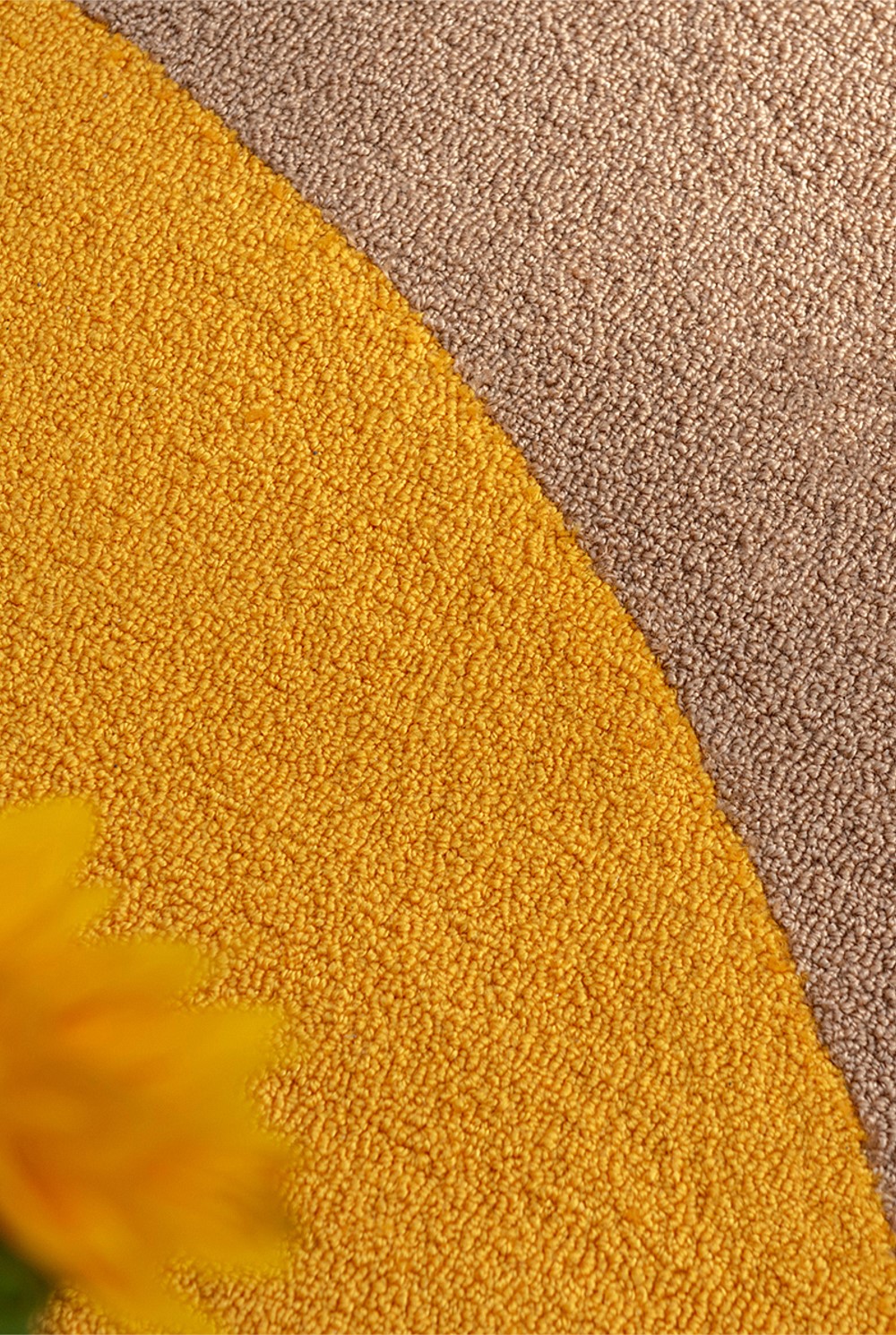 Habitat Festival Round Yellow Outdoor Rug 150x150cm