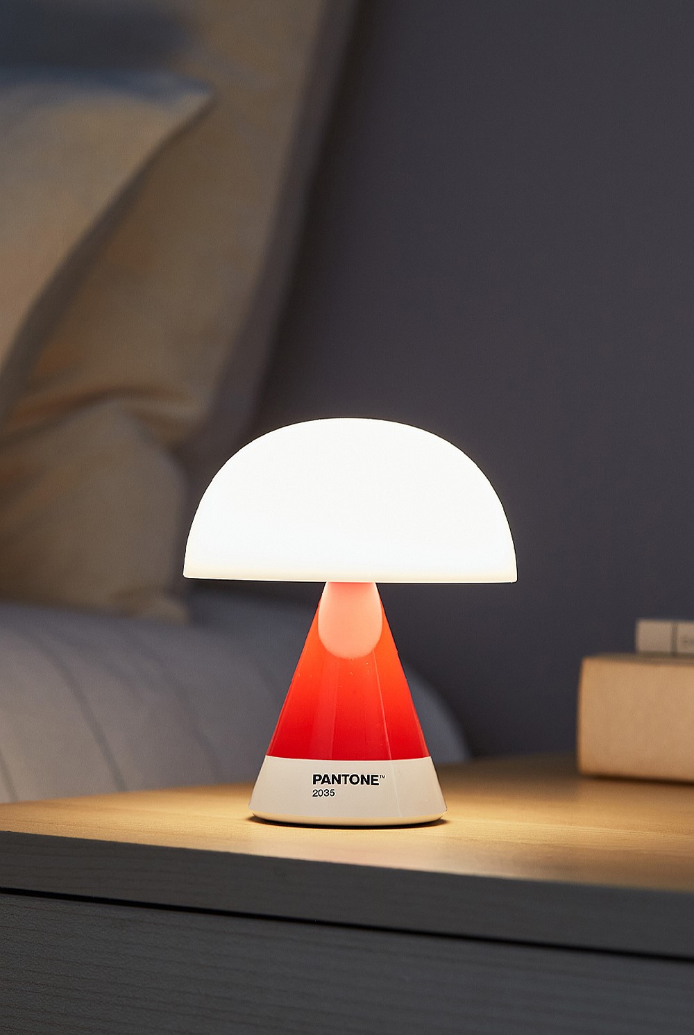 Mina M Medium Portable Led Lamp Pantone -2035 Red