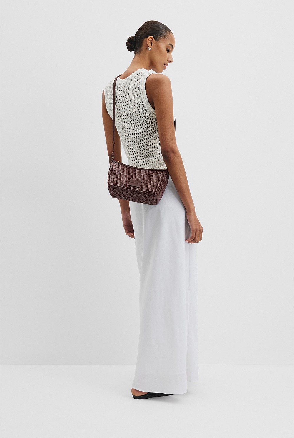 Lila Woven Crossbody Bag