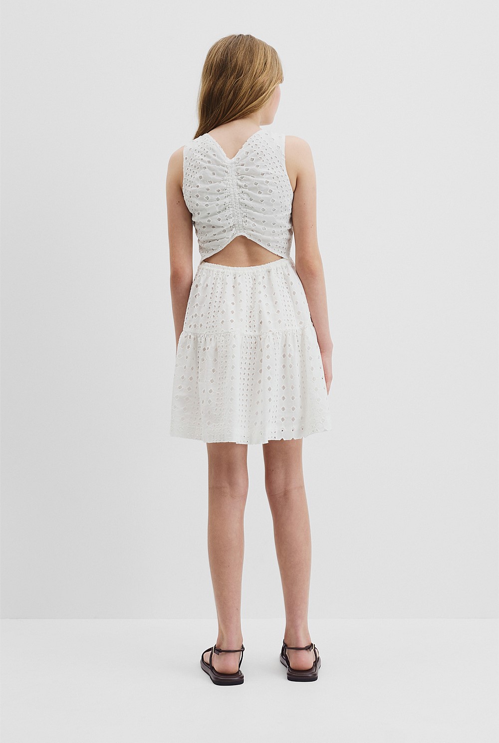 Teen Broderie Mini Dress