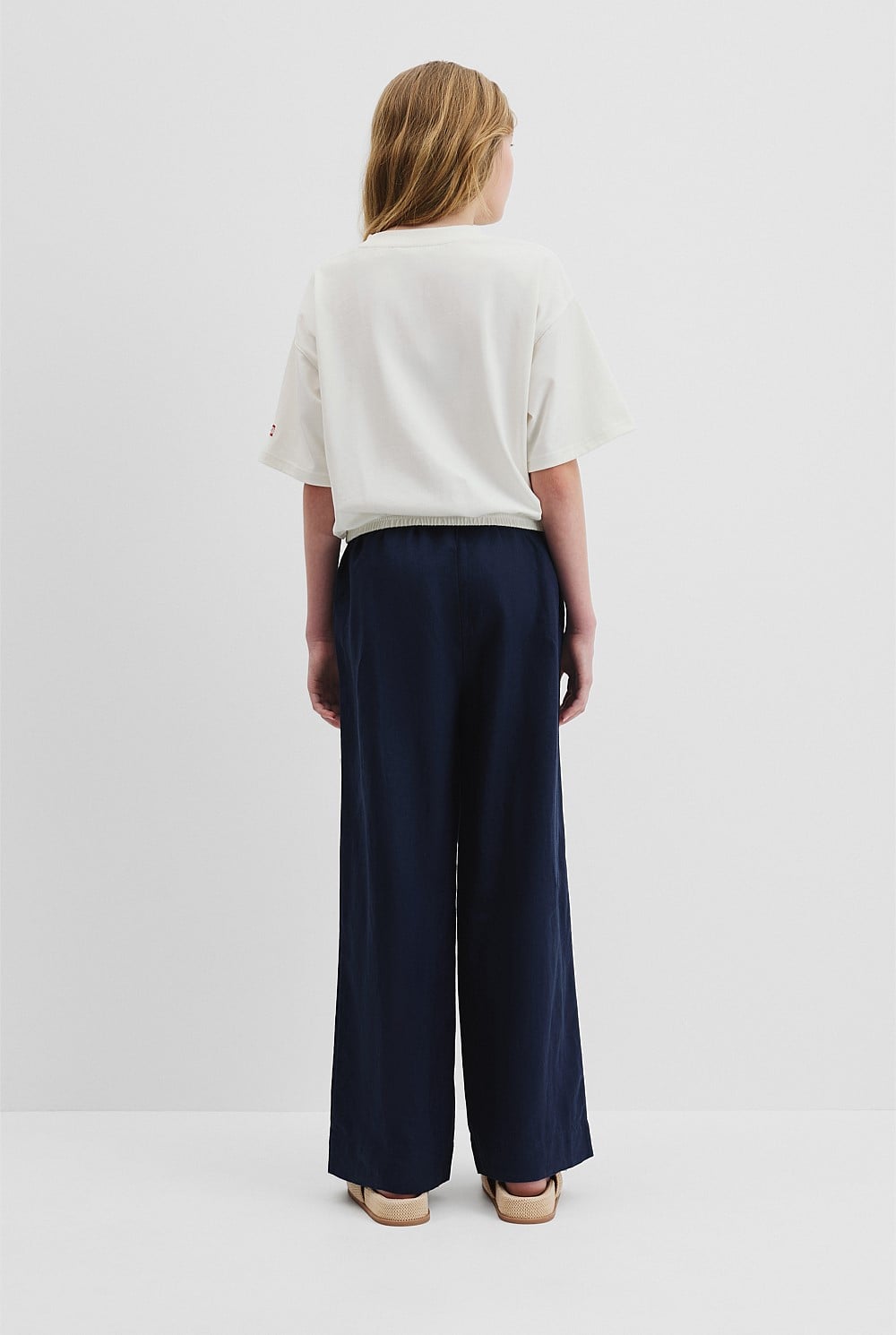 Teen Recycled Cotton Blend Elasticated T-Shirt