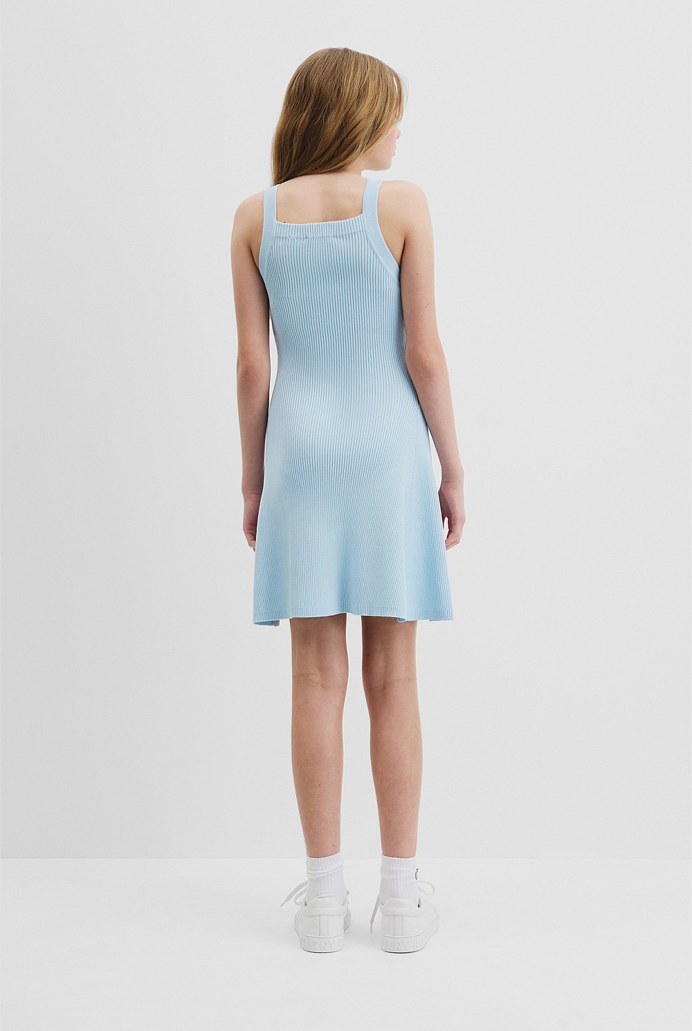 Teen Rib Knit Tank Dress