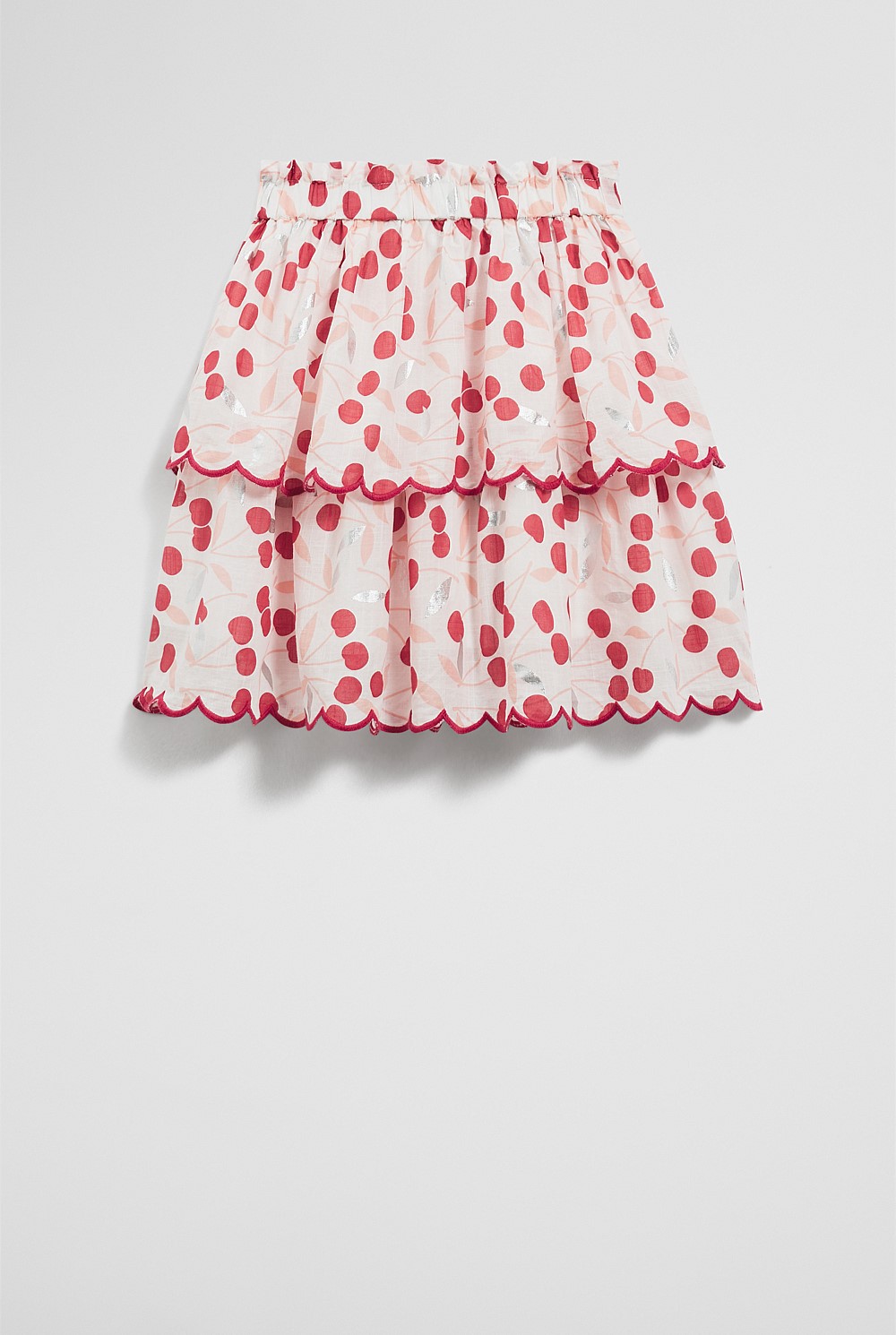 Cherry Tiered Skirt