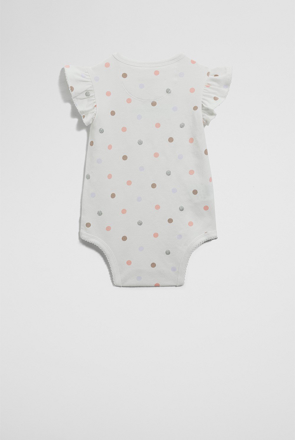 Frill Short Sleeve Spot Bodysuit
