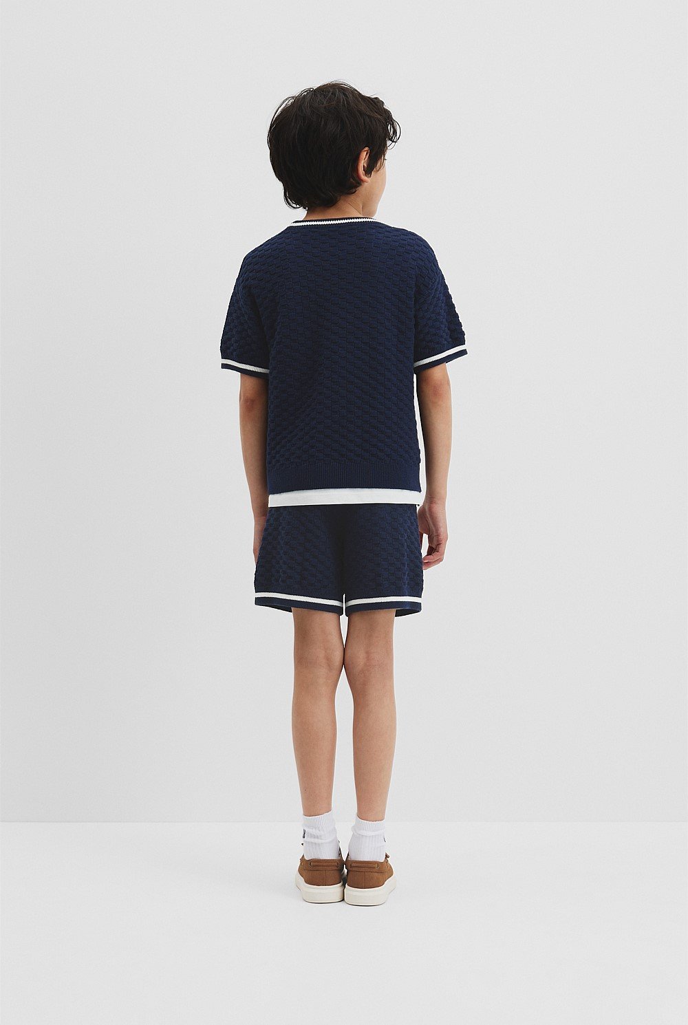 Textured Knit T-Shirt