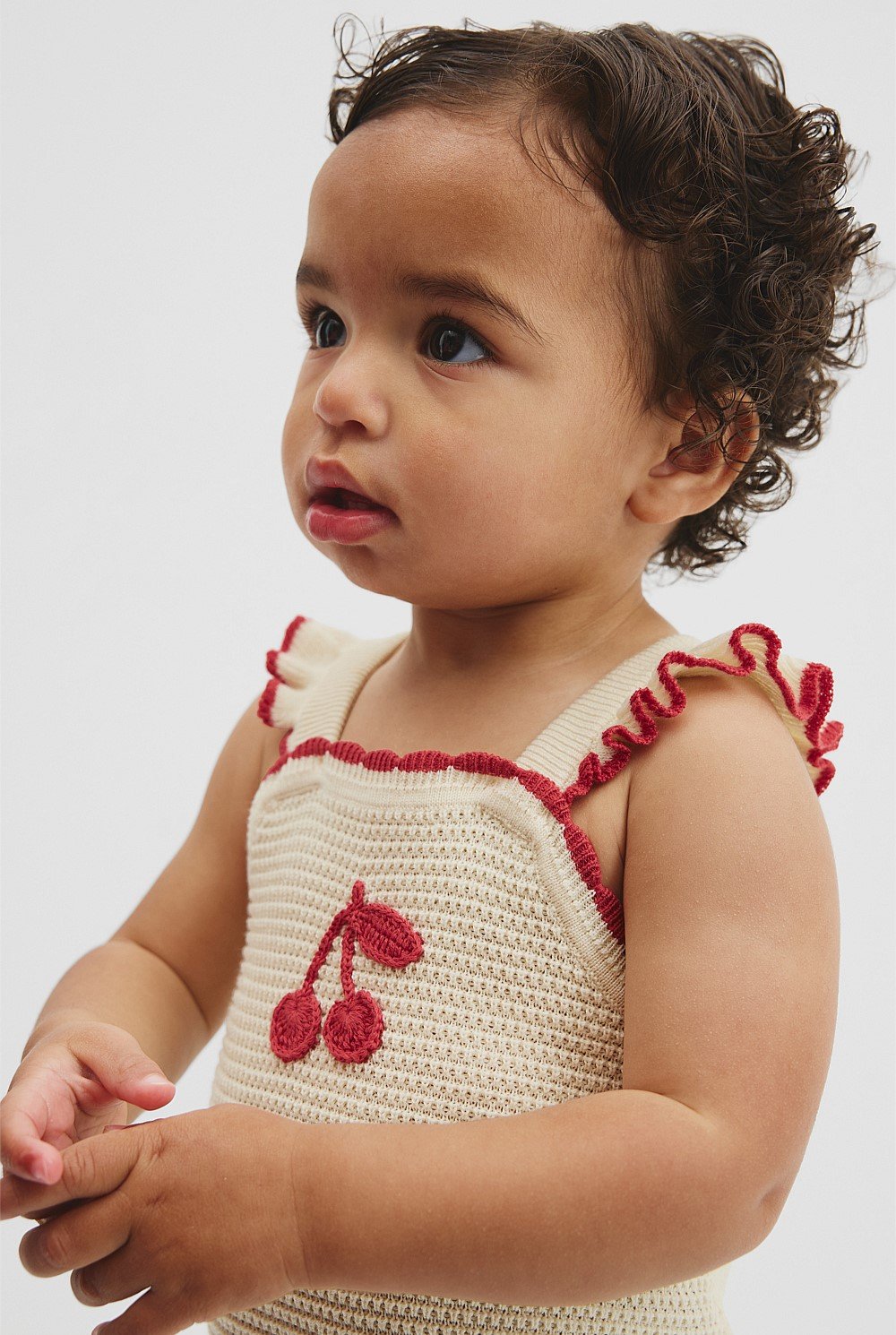 Cherry Knit Romper