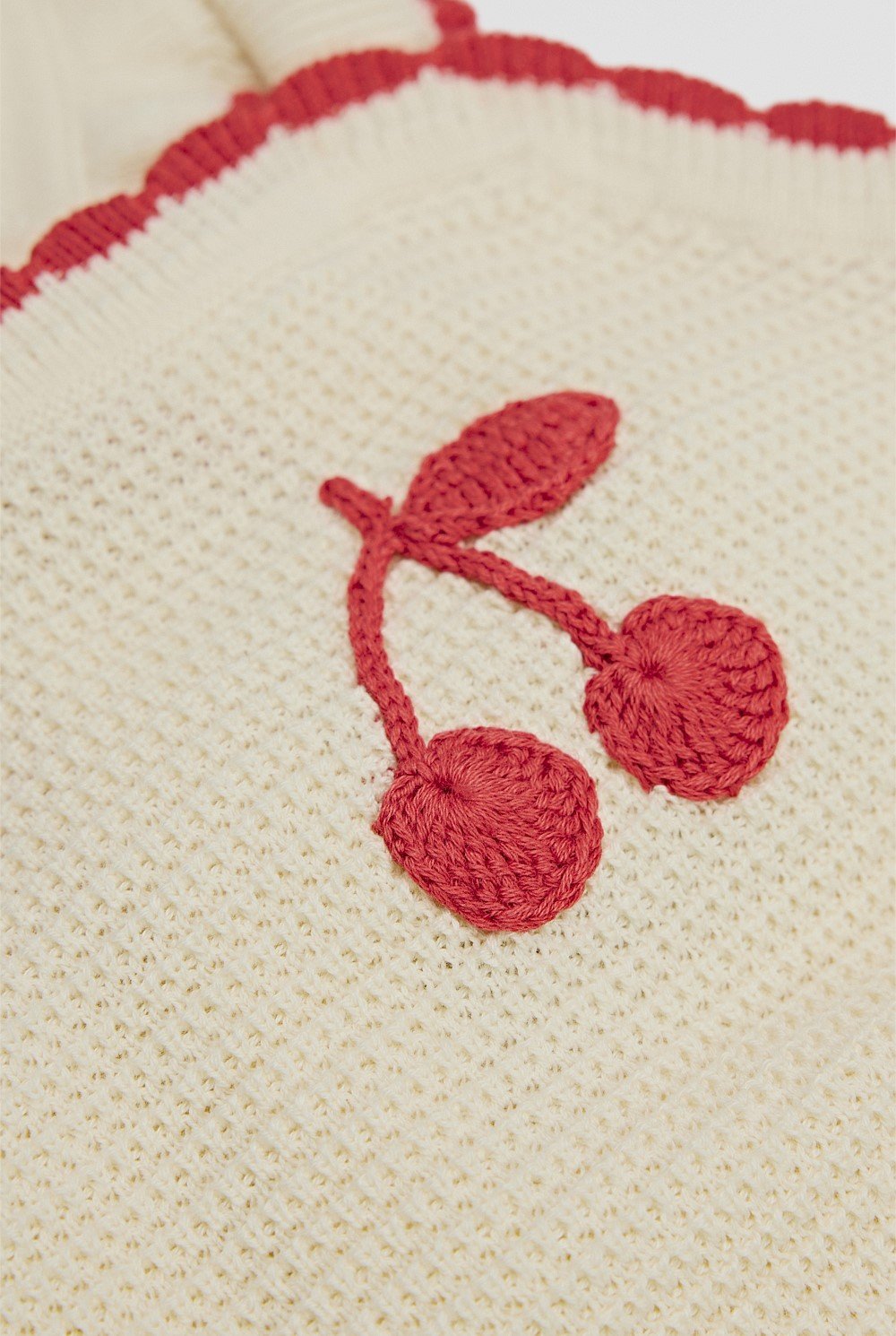 Cherry Knit Romper