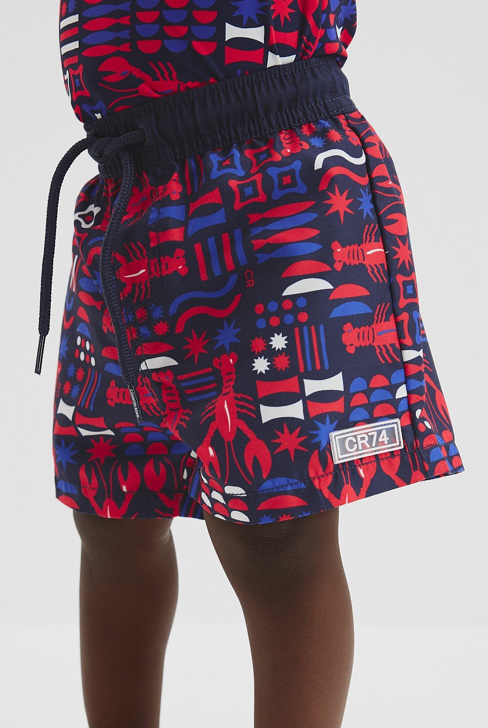 Lobster Geometric Board Short