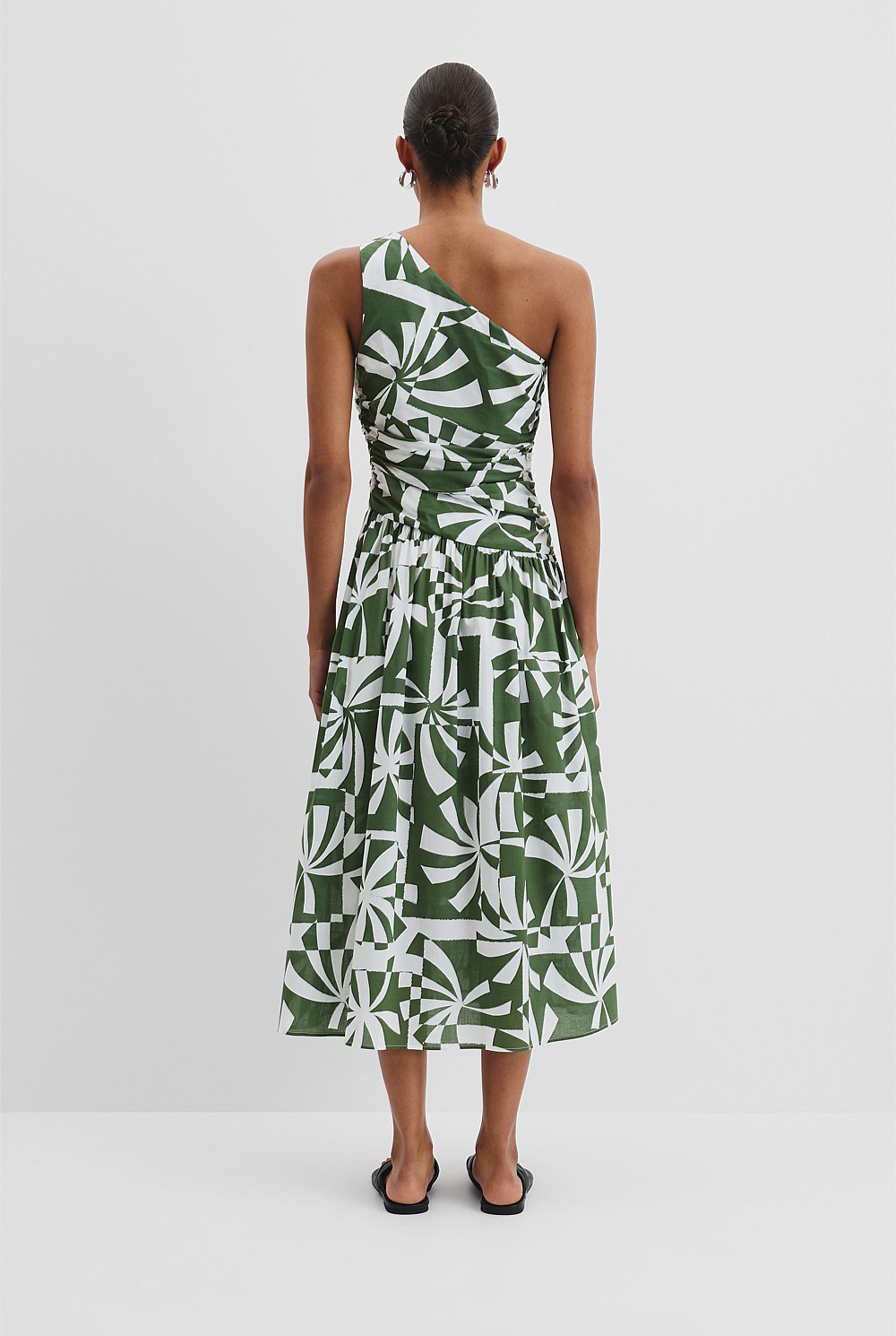 Organically Grown Cotton Asymmetric Maxi Dress