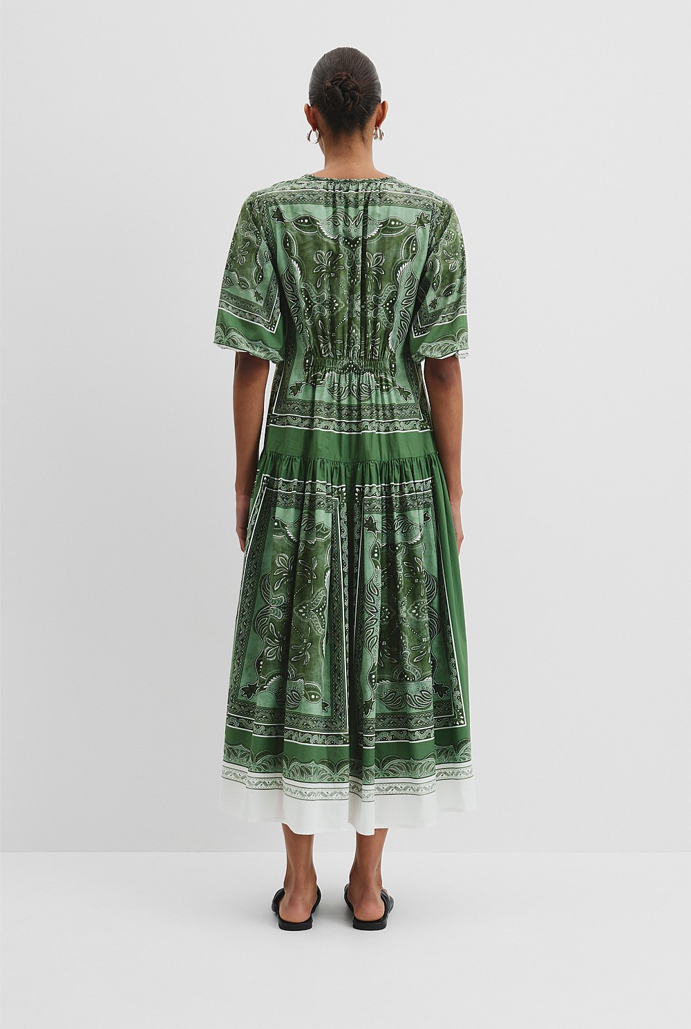 Scarf Print Maxi Dress