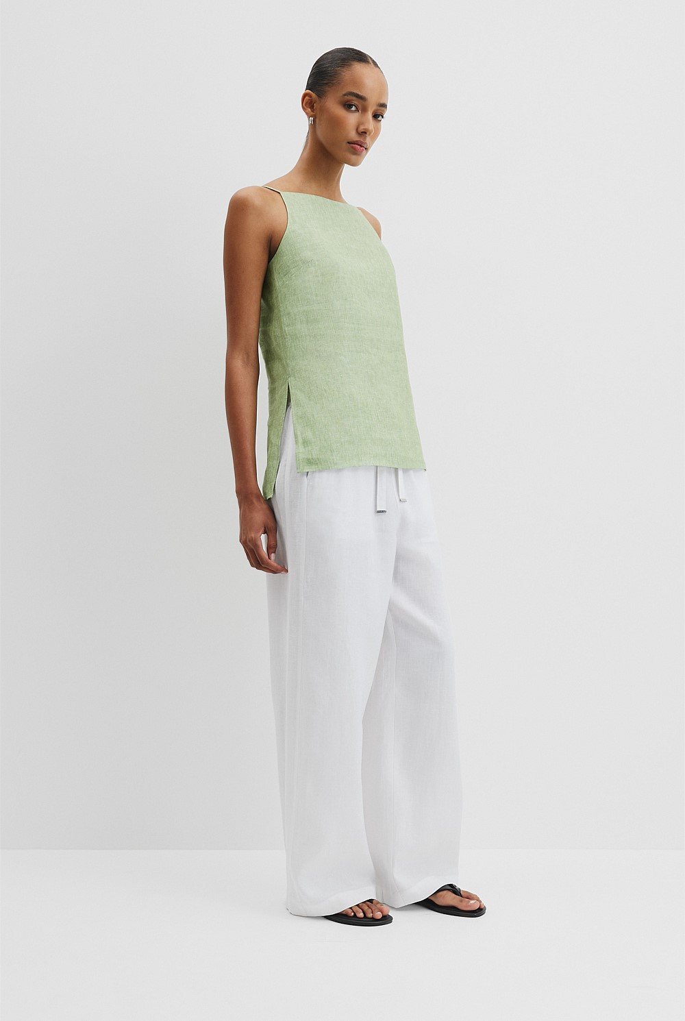 Organically Grown Linen Longline Cami