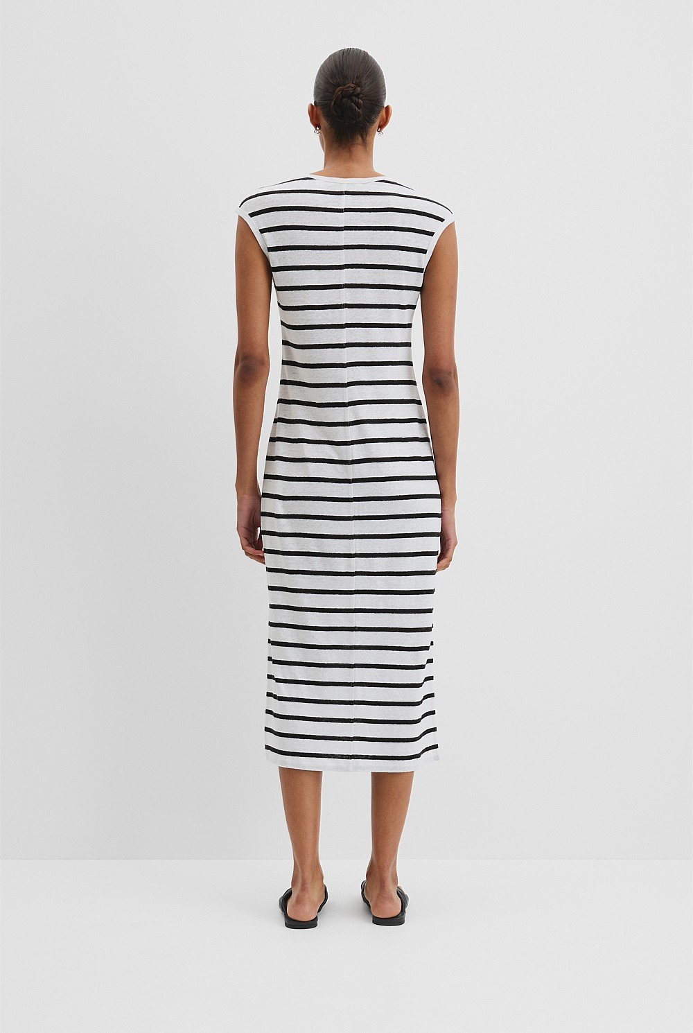 Stripe Linen Jersey Dress