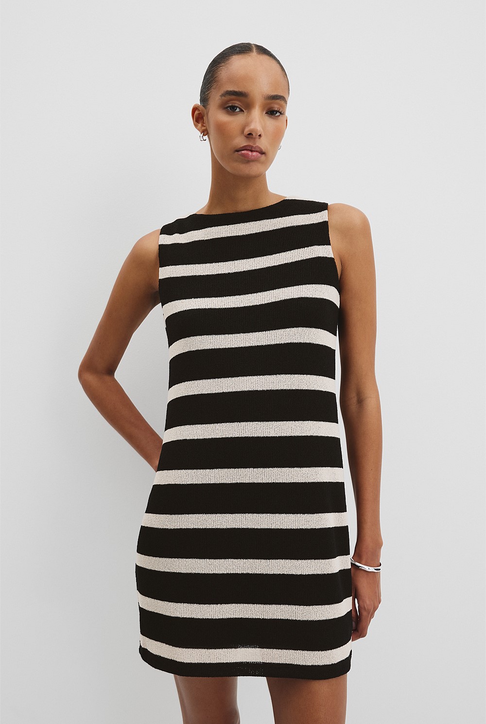 Stripe Textured Dress