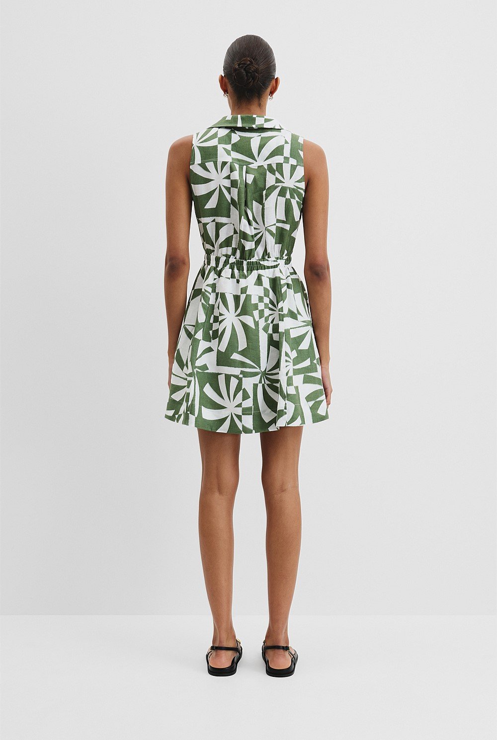 Print Linen Sundress