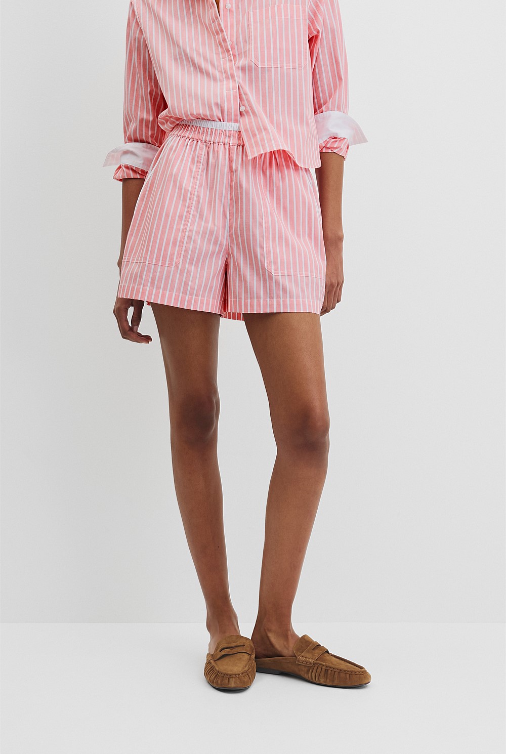 Australian Cotton Oxford Stripe Short