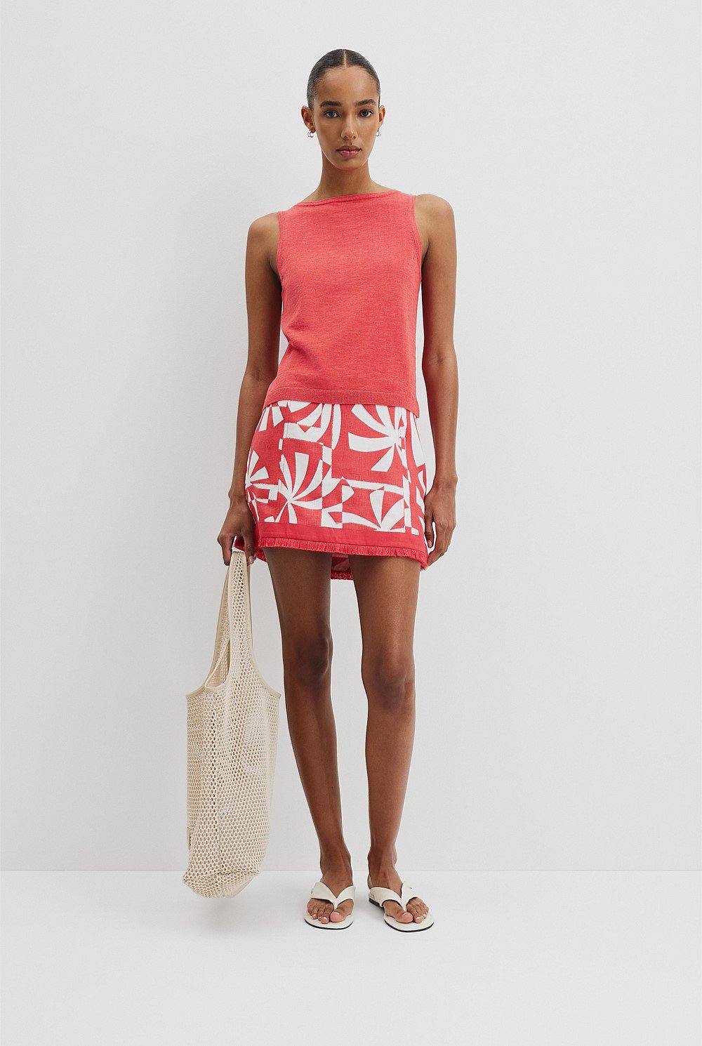 Organically Grown Cotton Linen Tank