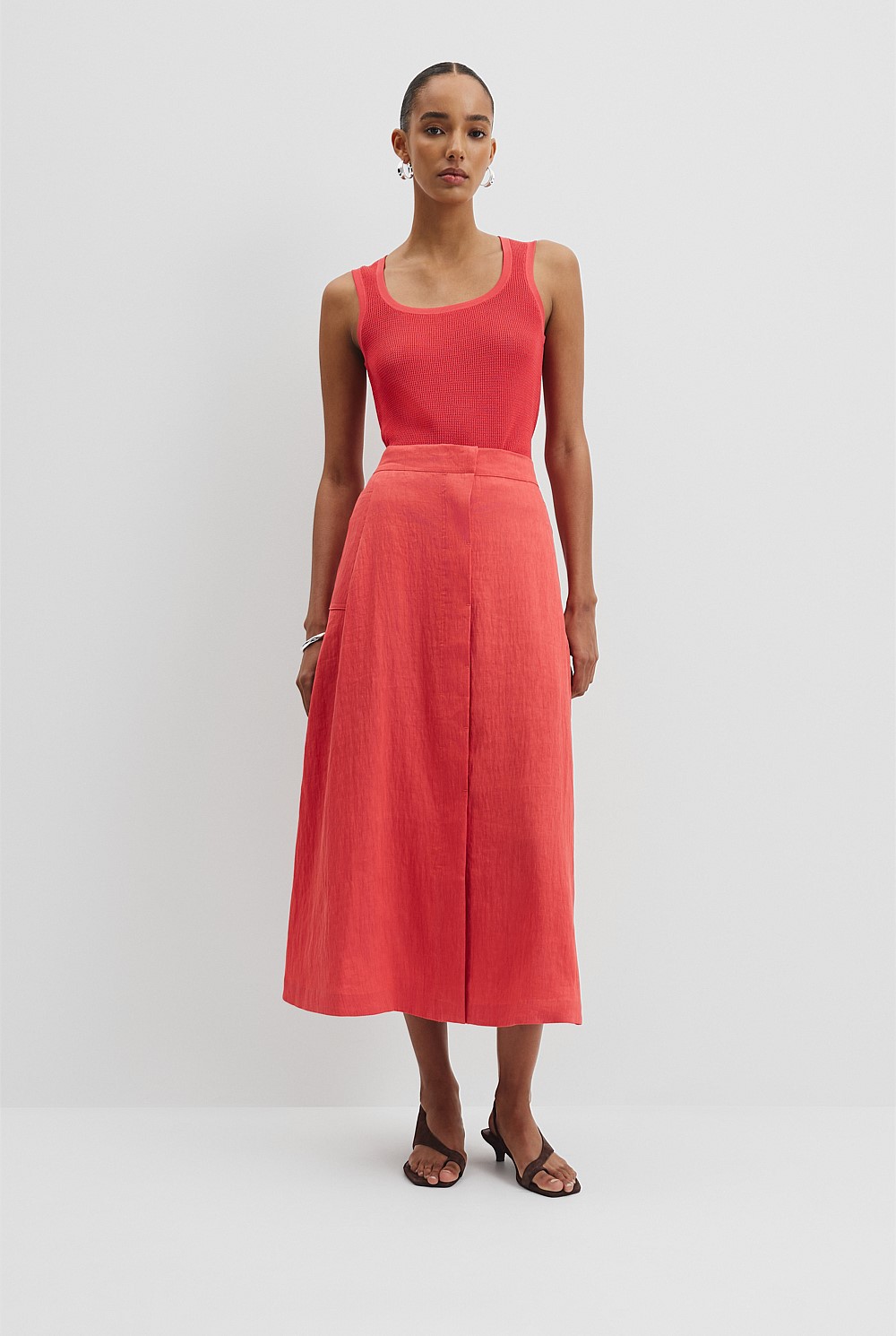 Waffle Crew Knit Tank