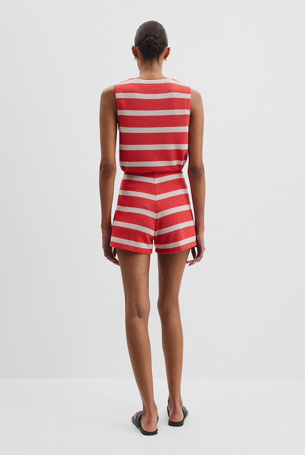 Stripe Textured Short