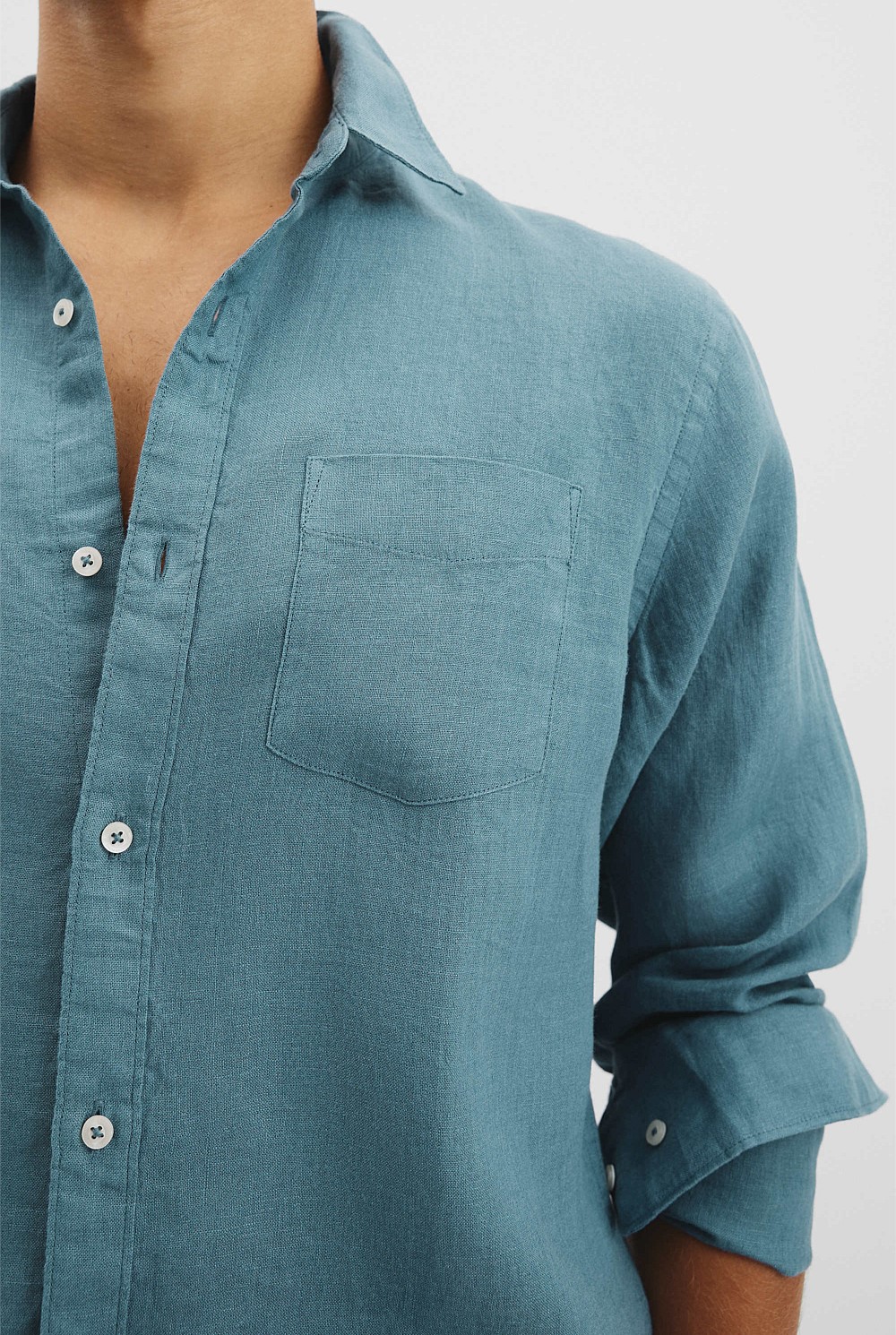 Regular Fit Organically Grown Linen Shirt