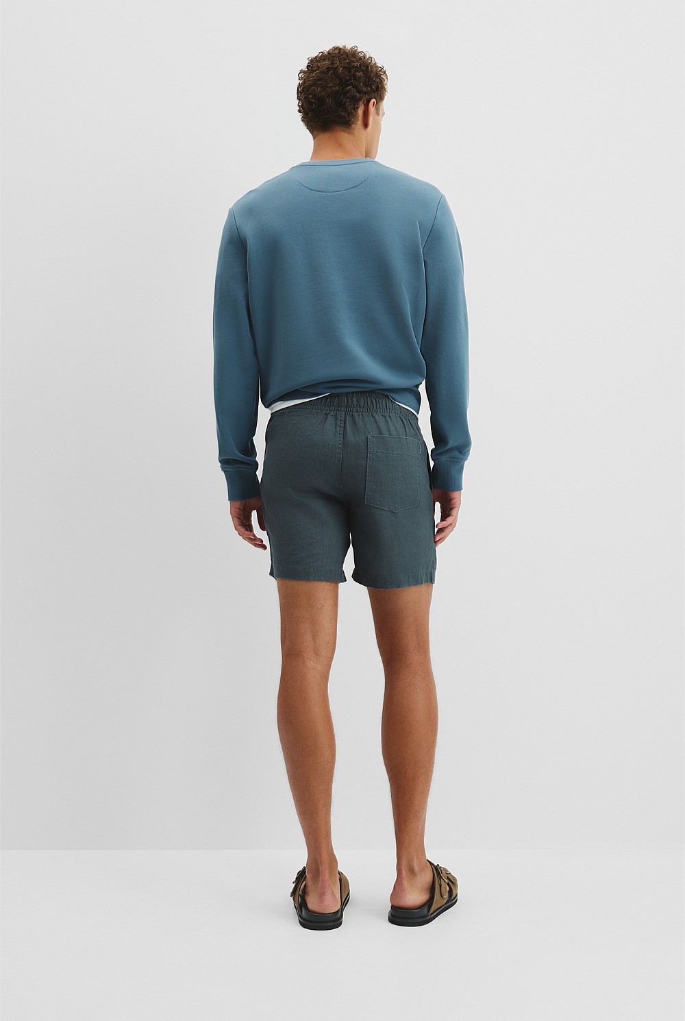 Organically Grown Linen Drawcord Short