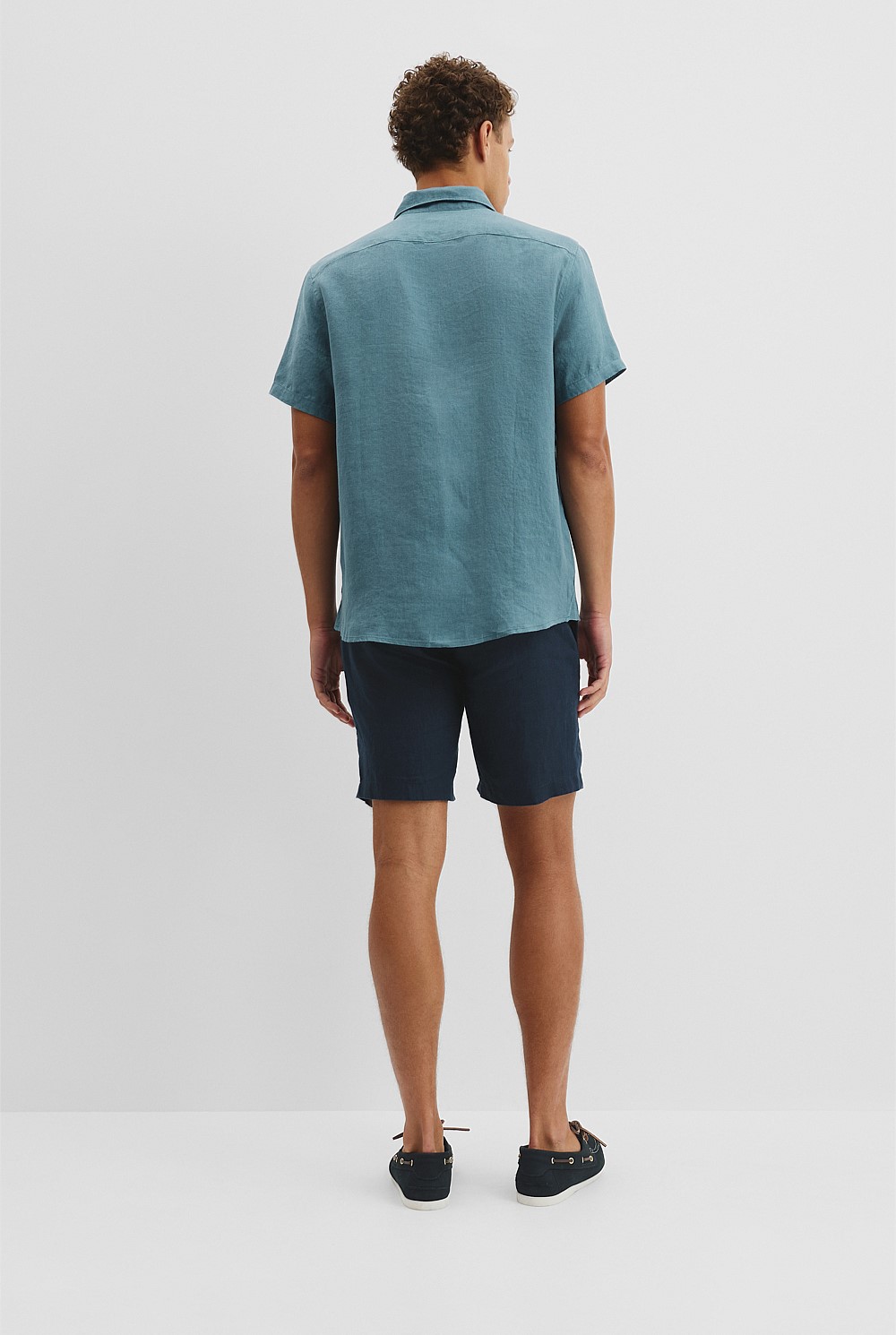 Regular Fit Organically Grown Linen Short Sleeve Shirt