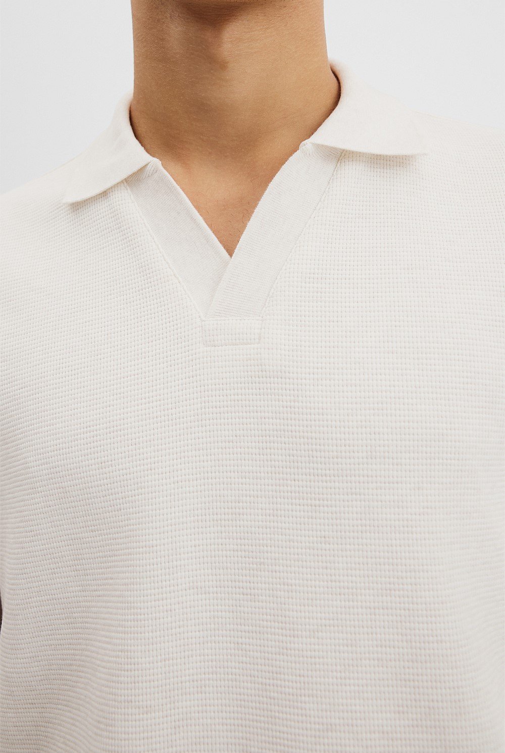 Australian Cotton Waffle Polo