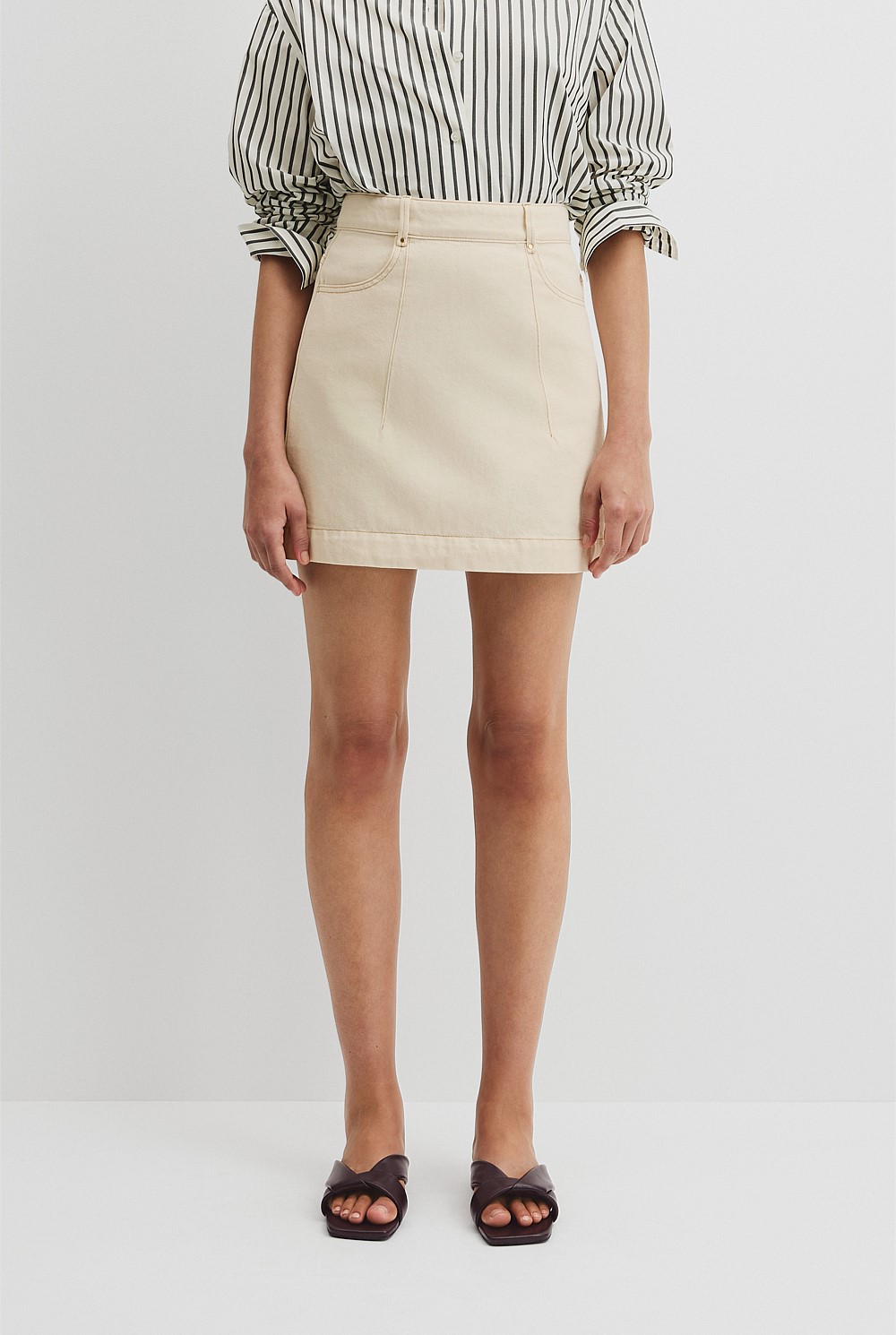 Denim Mini Skirt
