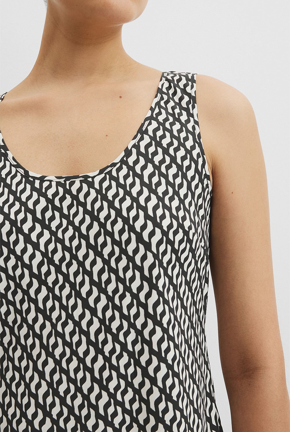 Print Maxi Tank Dress