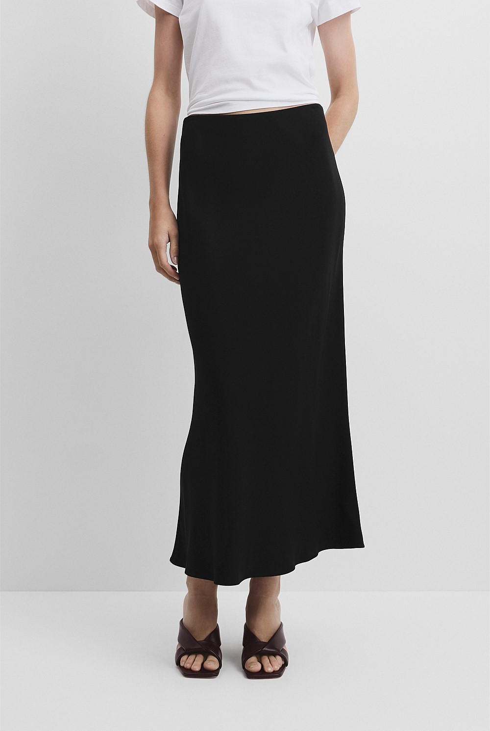 Crepe Bias Skirt